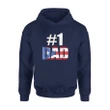 Women's Cotton Hoodie - #1 Dad Puerto Rico Father's Day Holiday