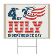 4th Of July Independence Day Yard Sign Eagle