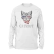 Catriot Funny Cat, 4th Of July Independence Day Premium Long Sleeve T-Shirt