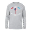 4th Of July Red White Blue And Wine Too Independence Premium Long Sleeve T-Shirt