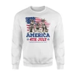 America 4th July Independence Day-Schnauzer Sweatshirt