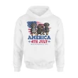America 4Th July Independence Day Premium Hoodie