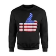 America Flag Like Button , Independence Day Sweatshirt