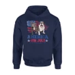 America 4Th July Independence Day Pitbull Premium Hoodie