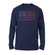 4th Of July Independence Music Note Usa Flag Premium Long Sleeve T-Shirt