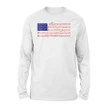 4th Of July Independence Music Note America Flag Premium Long Sleeve T-Shirt