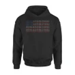 America Flag 4th Of July Independence Music Note Premium Hoodie