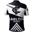 2020 Carlton Blues AFL All Over Print Polo Shirt