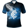 Carlton Blues Logo 2021 AFL All Over Print Polo Shirt