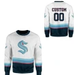 Seattle Kraken Sweatshirt Personalized Sweatshirt Name Number