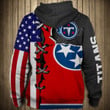 Tennessee Titans Hoodie Mix America Flag Football - NFL