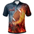 Tampa Bay Buccaneers Football Polo Shirt - The Fire Ball - NFL