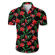Tampa Bay Buccaneers Hawaiian Shirt Floral Button Up Slim Fit Body - NFL