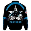 Carolina Panthers Men's Rugby Sports Bomber Jacket - NFL