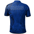 Buffalo Bills Football Polo Shirt -  Polynesian Tatto Circle Crest - NFL