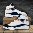 New England Patriots Football Air Jordan 13 Sneakers - Logo New England Patriots Sneaker - NFL