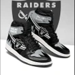 Oakland Raiders Football Air Jordan 1 - Oakland Raiders Logo - Sneakers NFL