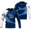 Tennessee Titans Hoodie Curve Style Football - NFL