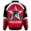 Atlanta Falcons Men's Rugby Sports Bomber Jacket - NFL