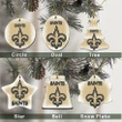 New Orleans Saints Christmas Decor - New Orleans Saints Logo Ceramic Ornament  Football - NFL
