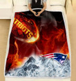 New England Patriots Blanket - Break Out To Rise Up - NFL