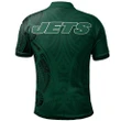New York Jets Football Polo Shirt -  Polynesian Tatto Circle Crest - NFL
