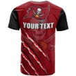 Tampa Bay Buccaneers T-Shirt Personalized Black Football - NFL