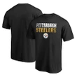 Pittsburgh Steelers T-Shirt Logo Pittsburgh Steelers Black  Football - NFL