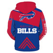 Buffalo Bills Zip Up Hoodies Sweatshirt Long Sleeve - NFL