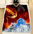 Detroit Lions Blanket - Break Out To Rise Up - NFL