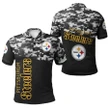 Pittsburgh Steelers Polo Shirt Mix Camo  Football - NFL