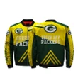 Men NFL Jacket 3D Green Bay Packers Bomber Jacket  - NFL