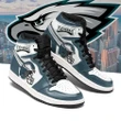 Philadelphia Eagles Football Air Jordan 1 - Helmet Logo Sneaker - NFL