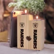 Oakland Raiders Wood Candle Holder - NFL