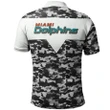 Miami Dolphins Polo Shirt - Style Mix Camo - NFL