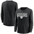 Pittsburgh Steelers Long Sleeve Logo Black  Football - NFL