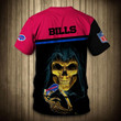 Buffalo Bills Tee shirts 3D Hand Skull Short Sleeve - NFL