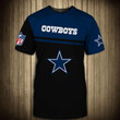 Dallas Cowboys Skull T shirt 3D Short Sleeve - NFL