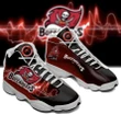 Tampa Bay Buccaneers Football Air Jordan 13 Sneakers - Logo and Sailboat Sneaker - NFL