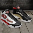 San Francisco 49ers Football Air Jordan 13 Sneakers - Logo Sneaker - NFL