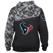 Houston Texans Military Hoodie Sweatshirt Long Sleeve - NFL