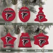 Atlanta Falcons Christmas Decor - Atlanta Falcons Logo Ceramic Ornament  Football - NFL