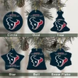Houston Texans Christmas Decor - Houston Texans Logo Ceramic Ornament  Football - NFL