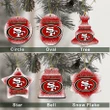 San Francisco 49ers Christmas Decor - San Francisco 49ers Logo Ceramic Ornament  Football - NFL