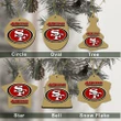 San Francisco 49ers Christmas Decor - San Francisco 49ers Logo Ceramic Ornament  Football - NFL