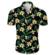 New Orleans Saints Hawaiian Shirt Floral Button Up Slim Fit Body - NFL