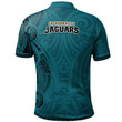 Jacksonville Jaguars Football Polo Shirt -  Polynesian Tatto Circle Crest - NFL