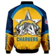 Los Angeles Chargers Men's Rugby Sports Bomber Jacket - NFL