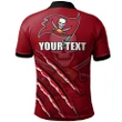 Tampa Bay Buccaneers Polo Shirt Personalized Black Football - NFL