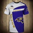 Men's Baltimore Ravens T Shirt 3D Short Sleeve Play Like A Raven - NFL
